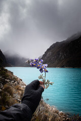 person on the mountain