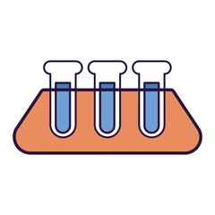 chemical flask illustration