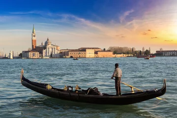 Foto auf Alu-Dibond Gondola on Canal Grande in Venice © Sergii Figurnyi