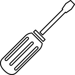 Screwdriver icon, logo isolated on white background 