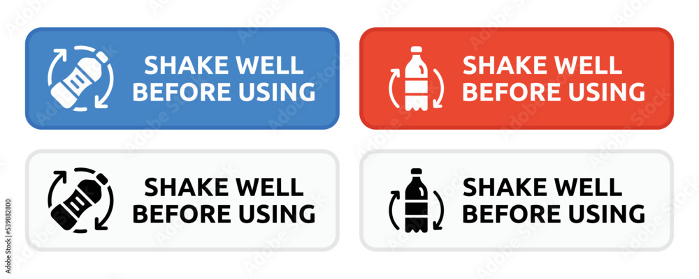 Poster shake well before using sign set.