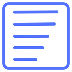 Obraz premium align left left left align left text text left line icon