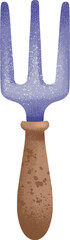 Garden equipment. Isolated clipart on white background