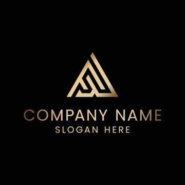FW, mountain, Triangle, FW abstract letters logo monogram