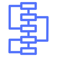 Obraz premium business hierarchy management line icon