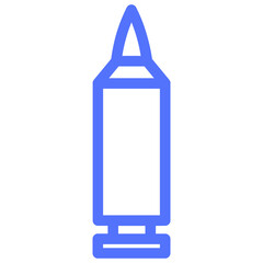 ammo ammunition bullet weapon line icon
