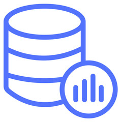 data analysis database analytics line icon