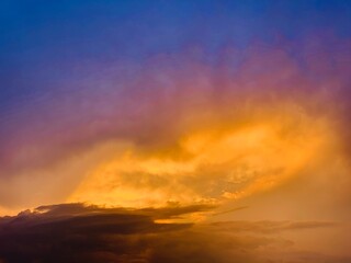 sky with color clouds