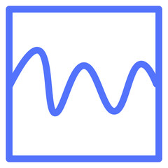analytics chart curve graph line icon