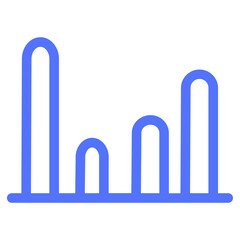 analytics histogram statistics line icon