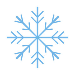snowflakes of blue color on a transparent background