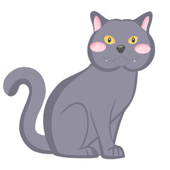 Illustration of cute cat animal