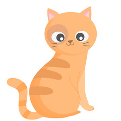 Illustration of cute cat animal
