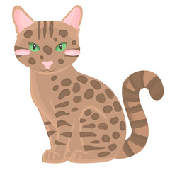 Illustration of cute cat animal
