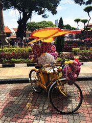 Fototapeta na wymiar Malaysia Malacca Tricycle