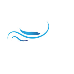 Fototapeta na wymiar Wave ocean logo design image element vector illustration nature