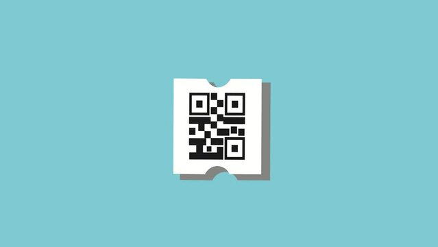 The use of QR code, scan your ticket
