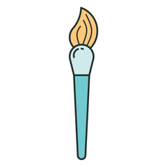 Brush Make-Up Illustration