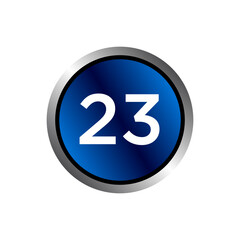 Numeric icon vector design templates