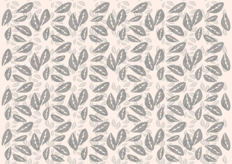 seamless floral pattern with leaves