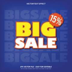 big sale online shop banner editable text