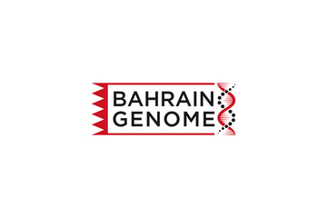 DNA logo Deoxyribonucleic acid  Genetic human molecular genome program Biological Technologies Bahrain national flag