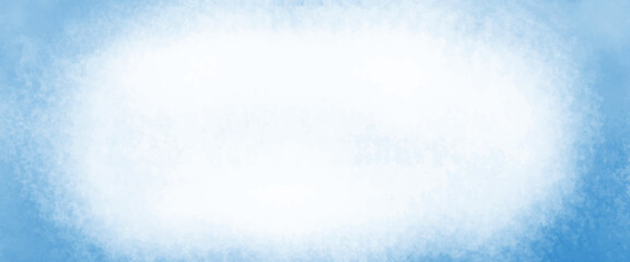 Blue background with soft blue center and white vintage texture with light blur and autumn colors, soft blue background texture, elegant classy blue color with border grunge.