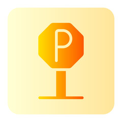 parking gradient icon