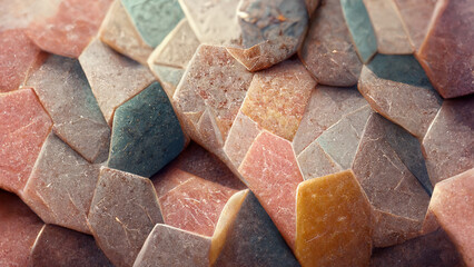 Abstract mosaic pastel stone marble background