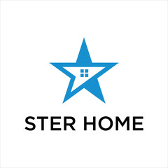 Obraz premium star home modern logo inspiration
