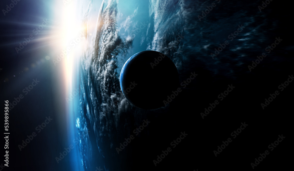 Canvas Prints image of outer space. . mixed media