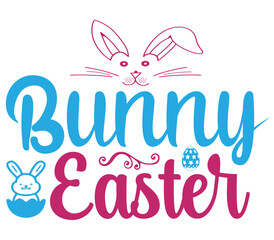 Bunny Easter, Easter SVG Design, Easter Cut File, Easter SVG, Easter T-Shirt Design, Easter Design, Easter Bundle