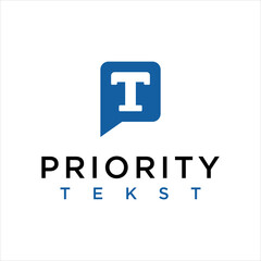 communication icon letter PT logo design inspiration