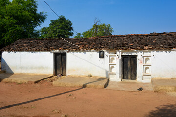 House in a village, Madhya Pradesh, India.