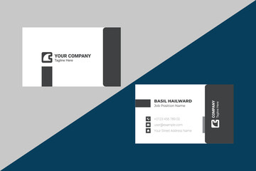 Fototapeta premium Clean Design Business Card Layout