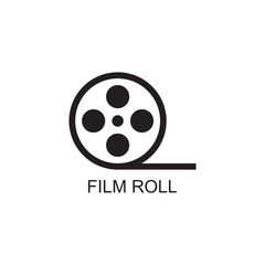Fototapeta premium film roll icon , media icon vector