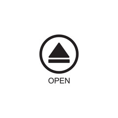 Fototapeta premium open icon , player icon vector