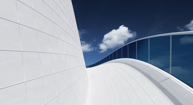 Close up of a geometric structure roof fragments