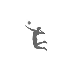 Fototapeta na wymiar Volleyball logo icon design
