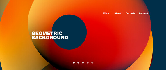 Fluid shapes vector abstract background