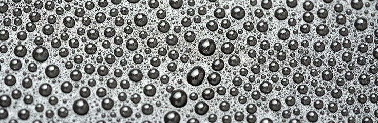 Water drops on a black background close-up