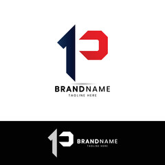 Logo Design Letter P Arrow Elements