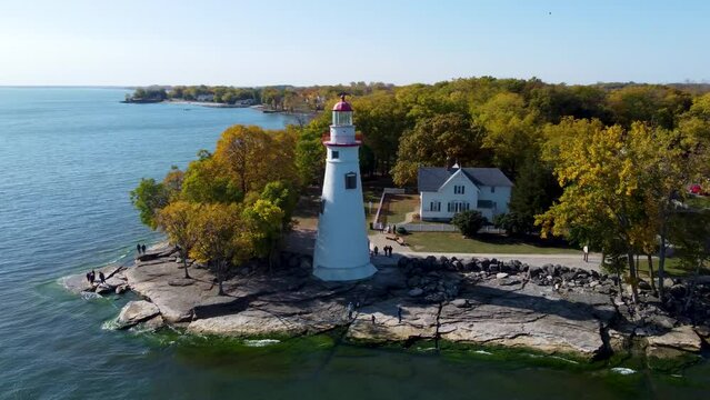 Marblehead, Ohio Lighthouse. The oldest lighthouse in continuous operation on the American side of the Great Lakes.