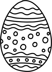 simplicity easter egg freehand drawing