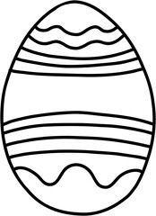 simplicity easter egg freehand drawing