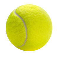 Tennis ball isolated on white background, Yellow Tennis ball sports equipment on white white PNG...