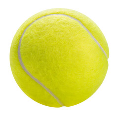 Tennis ball isolated on white background, Yellow Tennis ball sports equipment on white white PNG...