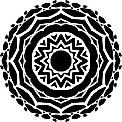 Mandala decorative round ornament. Can be used for greeting card, phone case print, etc. Hand drawn background, vector isolated on white.	

