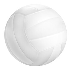 Volleyball ball isolated on white background, Volleyball ball sports equipment on white PNG File.