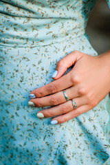 Female hand as a part of body